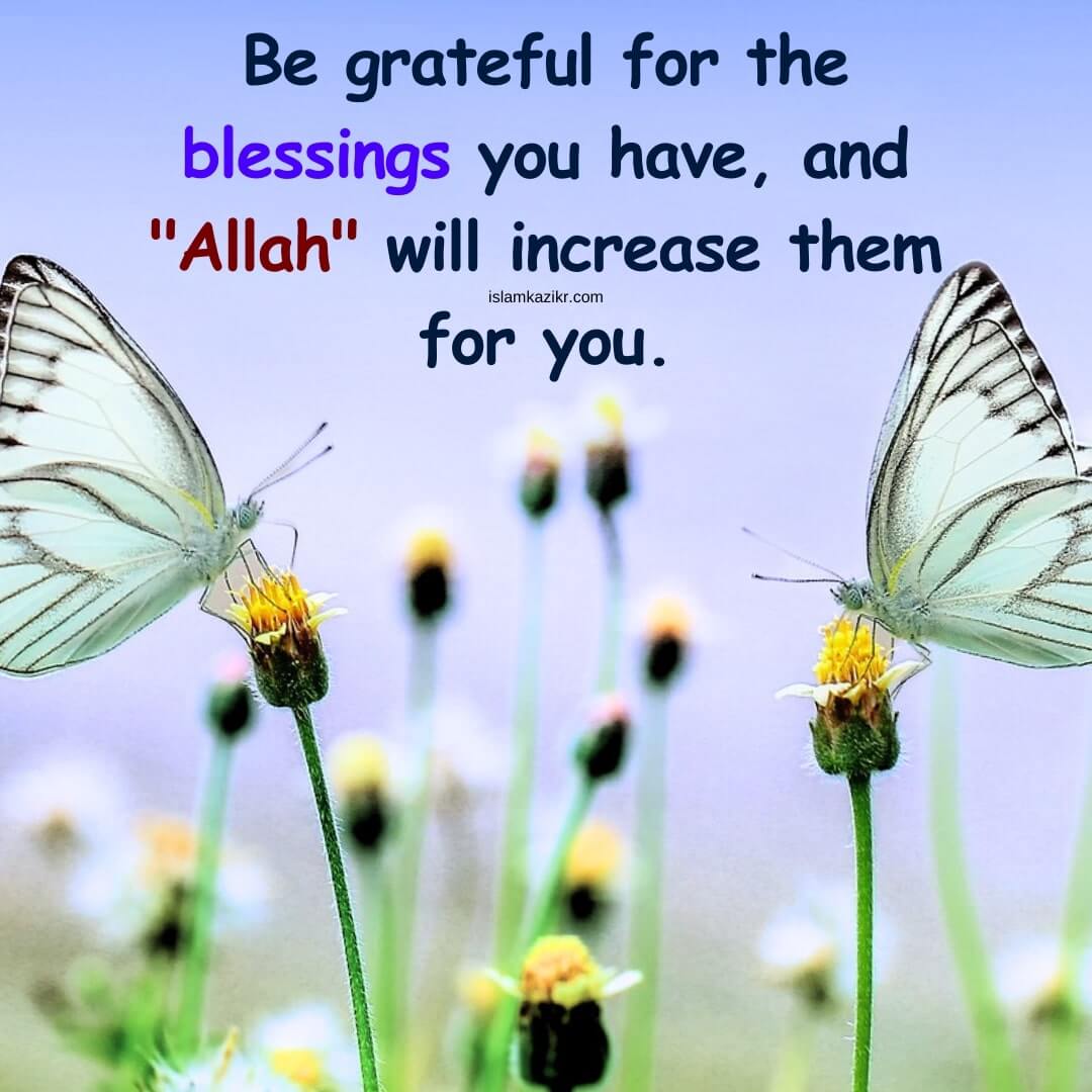 Be grateful for the blessings you have