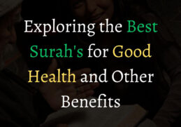 Best Surah for Good Health